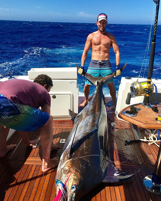 ANGLER: James Derrig  SPECIES: Blue Marlin LURE: JB Lures, Big Dingo.
