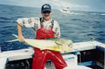 Dave Venn with his 8 Kg Mahi Mahi caught by using a 